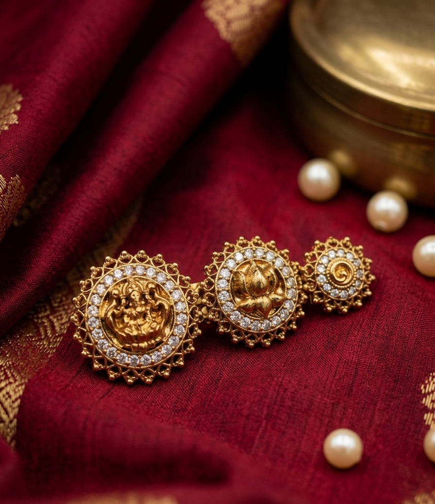 Lakshmi Lotus Saree Pin