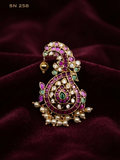 Brooch with Ruby & Emerald Stones