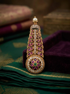 Peacock Feather Saree Pin