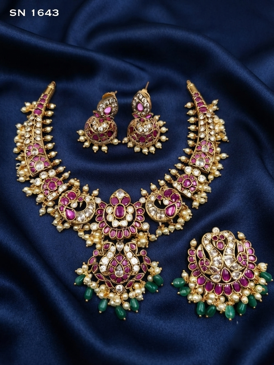 Bridal Kundan Necklace Set
