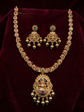 Lakshmi Temple Necklace Set (SN 491)
