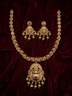Lakshmi Temple Necklace Set (SN 491)