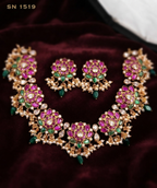 Lotus Floral  Necklace Set