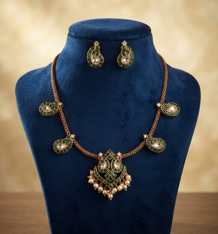 Paisley Drop Necklace