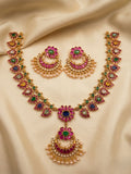 Multicolor Kundan Necklace Set