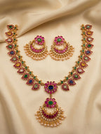 Multicolor Kundan Necklace Set