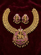 Kundan Krishna Nakshi Temple Necklace Set