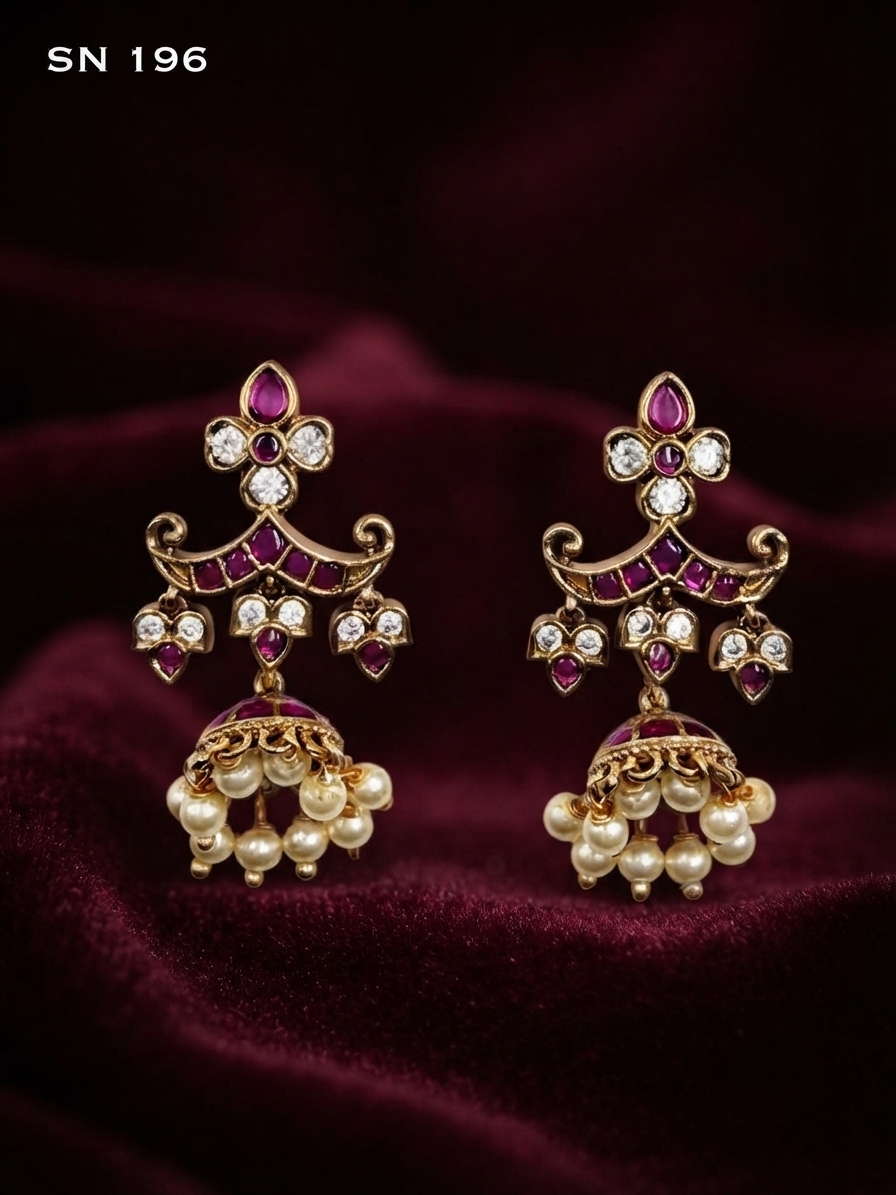 Multi-Tier Floral  Earrings