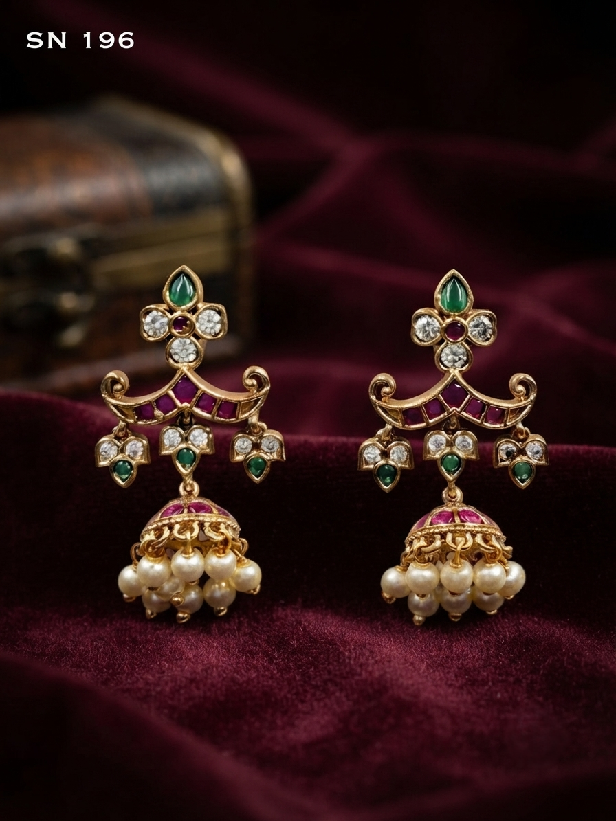 Multi-Tier Floral  Earrings
