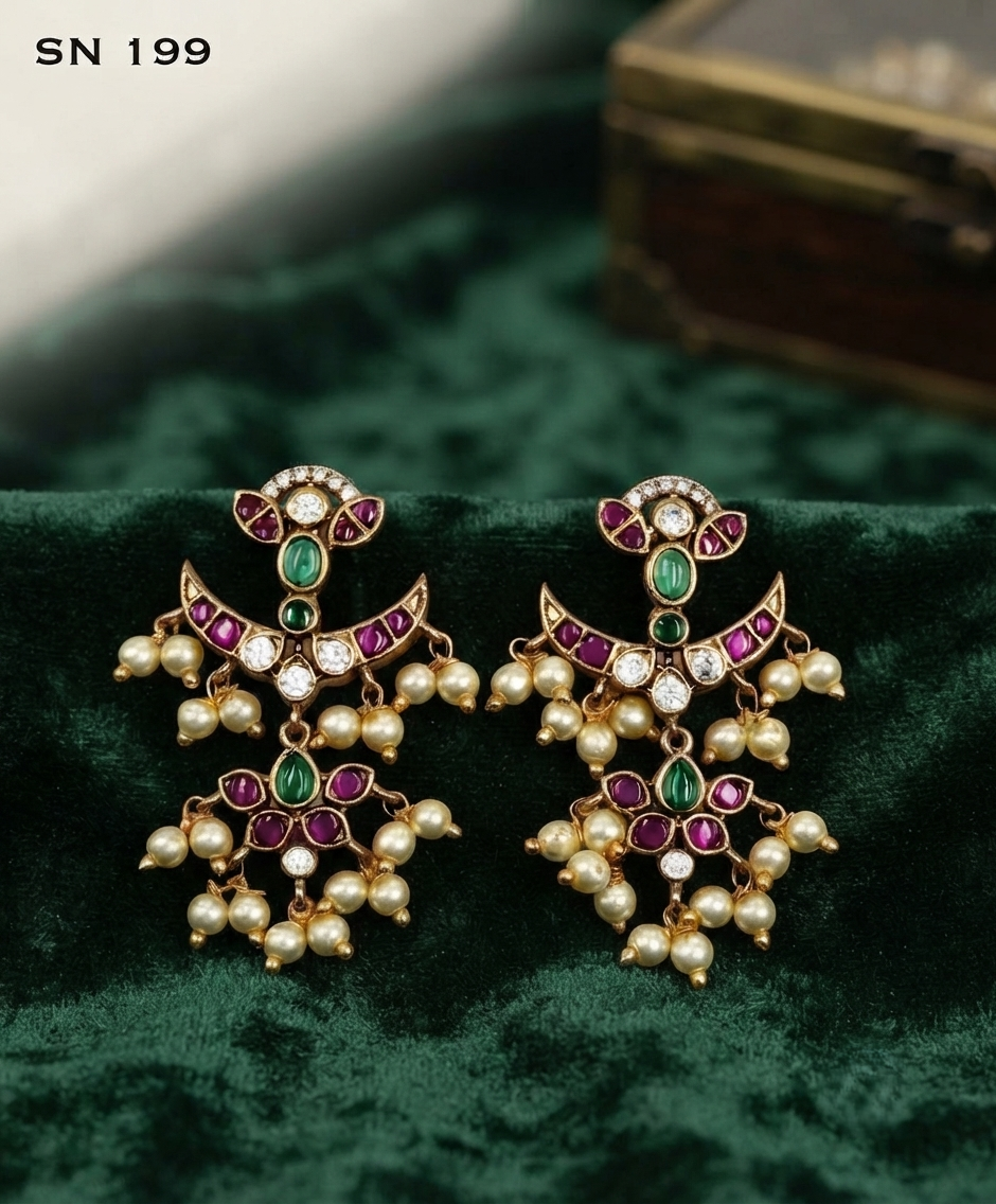 Butterfly Studded Earrings