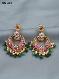 Chandbali Peacock Earrings