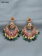 Chandbali Peacock Earrings