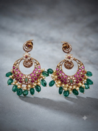 Chandbali Peacock Earrings