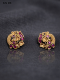 Antique Peacock Studs
