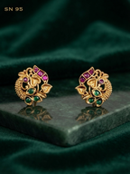Antique Peacock Studs