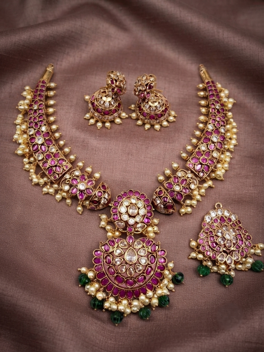 Vanki Design Kundan Necklace Set