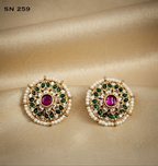 Round Floral Stud studs