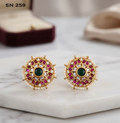 Round Floral Stud studs