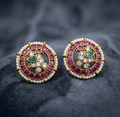 Pearl Border Peacock Stud