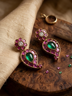 Paisley Bloom Drop Studs