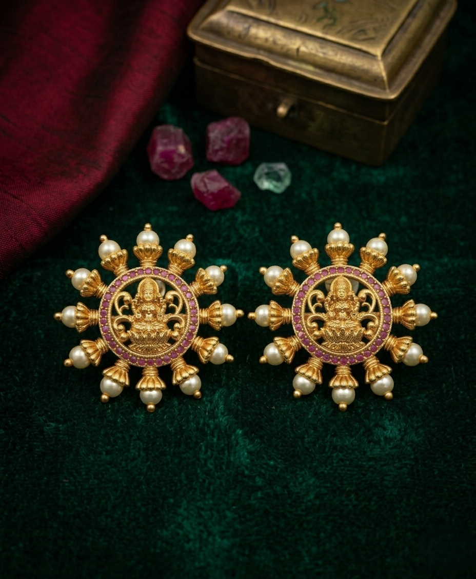 Lakshmi  stud earrings